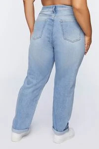 Plus Size Baggy Distressed Jeans | Forever 21 (US)