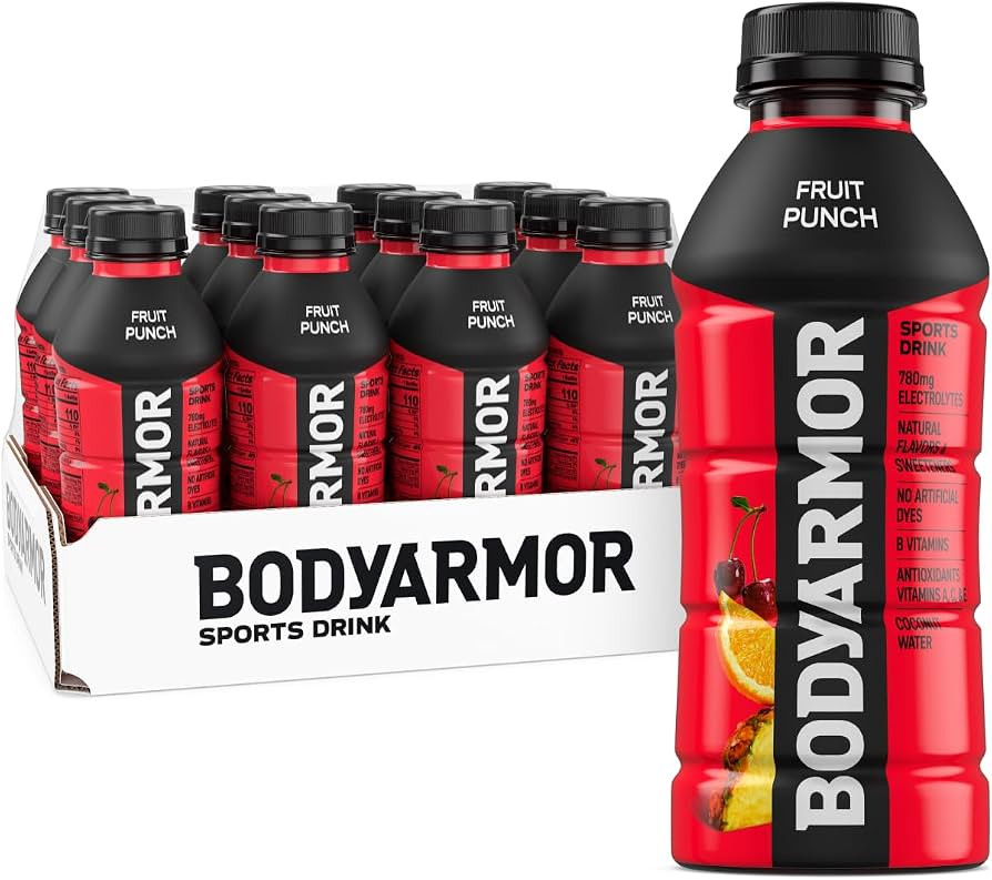 BODYARMOR Sports Drink, Fruit Punch, Electrolyte Drink Hydration, 16 Fl Oz Bottles (12 Pack), Fla... | Amazon (US)