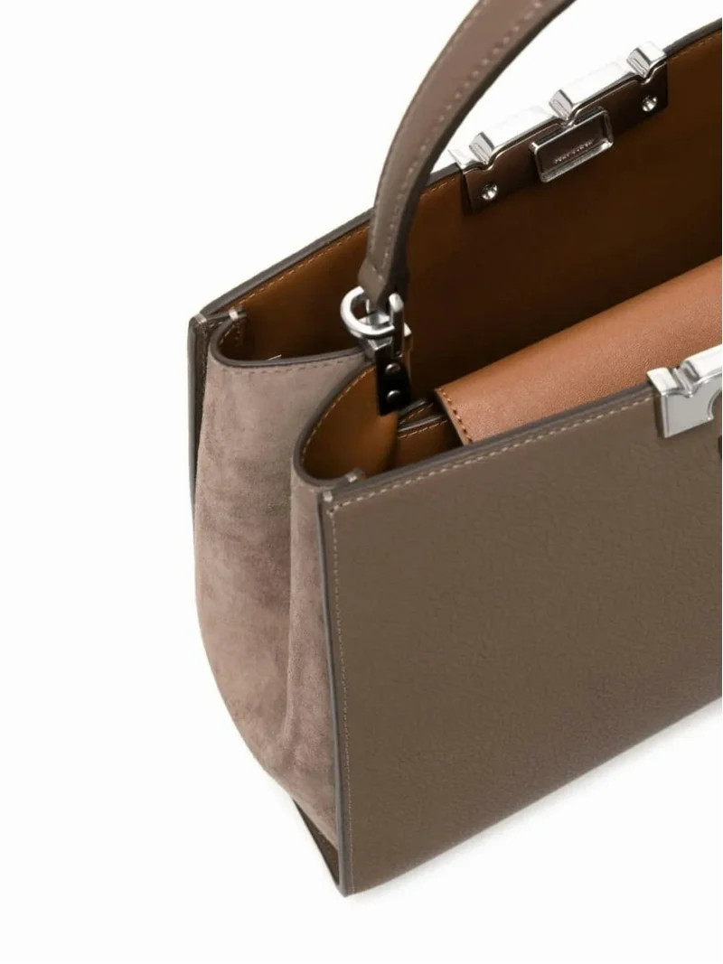 Tory Burch Women's Eleanor Pebbled Satchel Brown | Walmart (US)