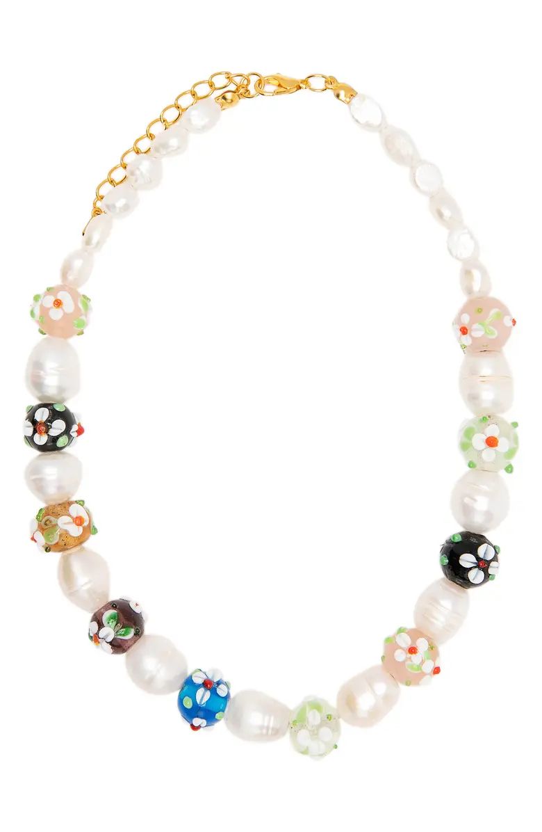 Petit Moments Golden Hour Rosaline Beaded Freshwater Pearl Necklace | Nordstrom | Nordstrom