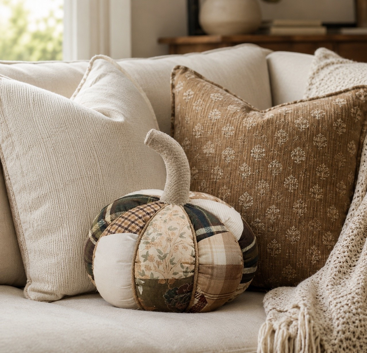 How cute is this patchwork pumpkin from Pottery Barn? 🤎🎃 It’s the perfect cozy accent for a sofa, chair, or bed and adds just the right touch of fall without taking up a lot of space. I’m a sucker for all the mixed patterns and textures.

#LTKHome #LTKSeasonal