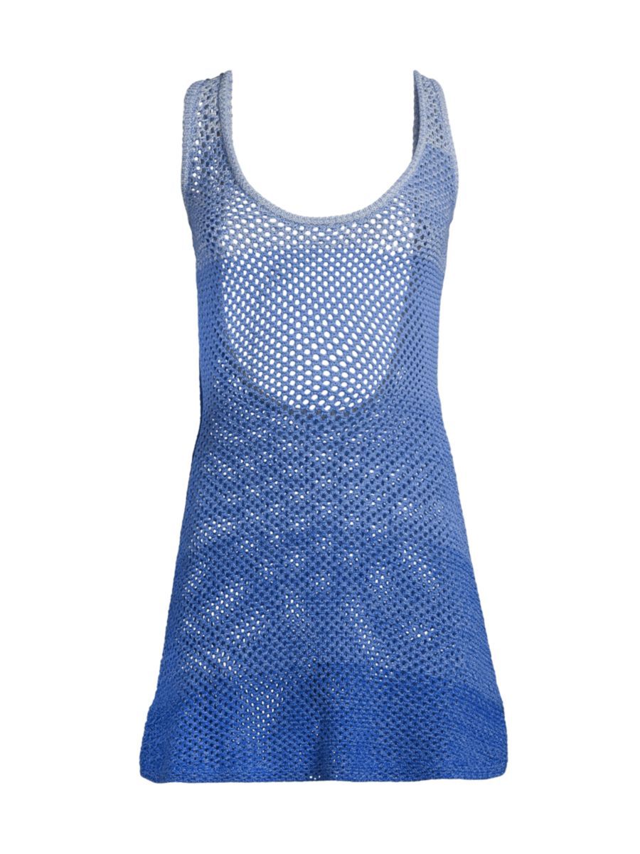 May Ombre Knit Mesh Cover-Up Minidress | Saks Fifth Avenue