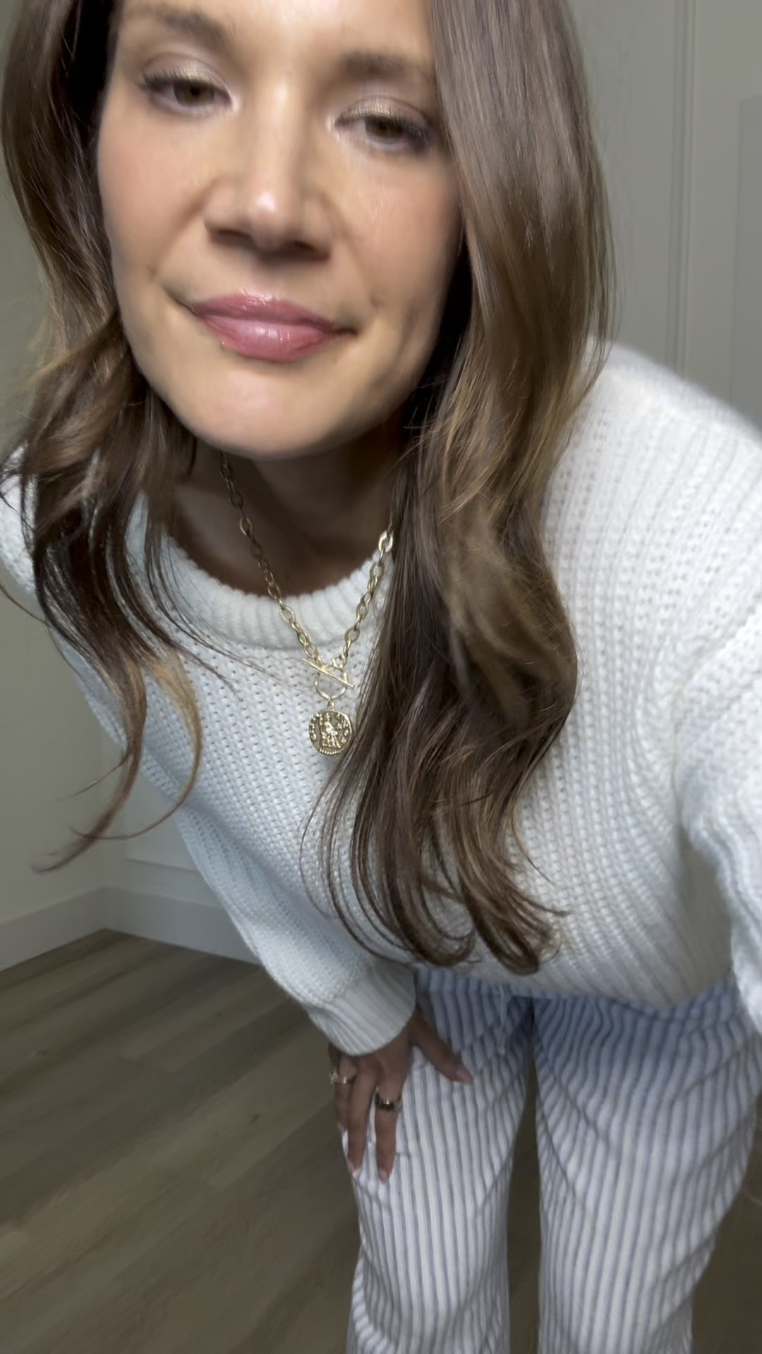 These back and white striped pants are so comfy and chic! The longer length actually works at 6ft and gives that relaxed, wide leg look without feeling overdone. So soft, lightweight, and easy to dress up with this white sweater. 
Comfy pants wide leg pants Amazon finds spring finds related everyday outfit long pants casual sweater white long sleeve top tall girl friendly Stang and Co 

#LTKSeasonal #LTKdayinmylife #LTKmomlife