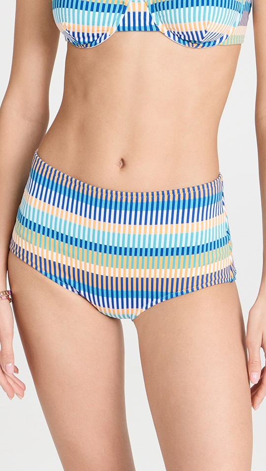 The Ginger Technicolor Mosaic Bikini Bottoms | Shopbop