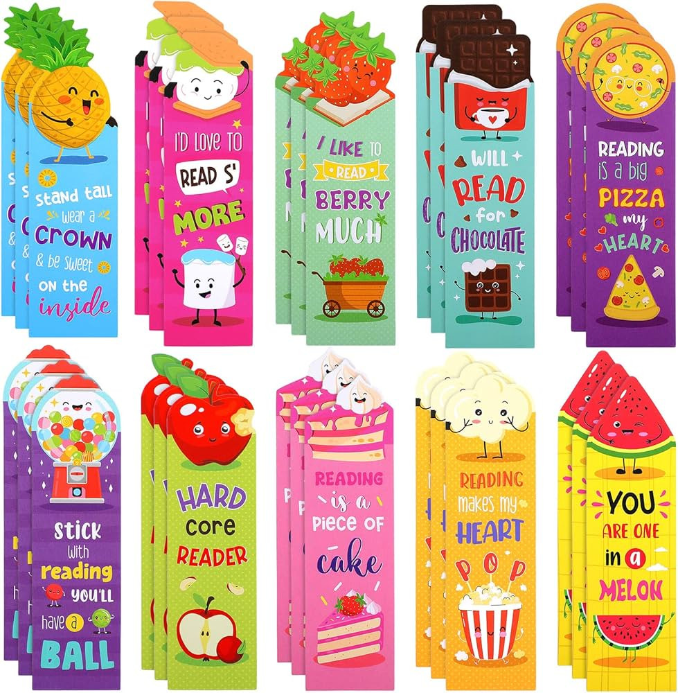 Scented Bookmarks Kids Scratch and Sniff Bookmarks Fruit Food Theme Bookmarks Sayings Bookmarks A... | Amazon (US)