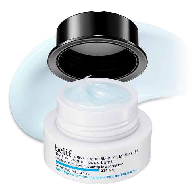belif Aqua Bomb – Daily Niacinamide Hydrating Moisturizer, Lightweight Plumping Facial Cream wi... | Amazon (US)