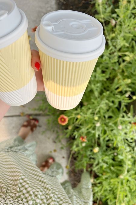 These disposable cups are the gold standard for beverages to-go in our household. SO handy, and they come in lots of cute colors 💛