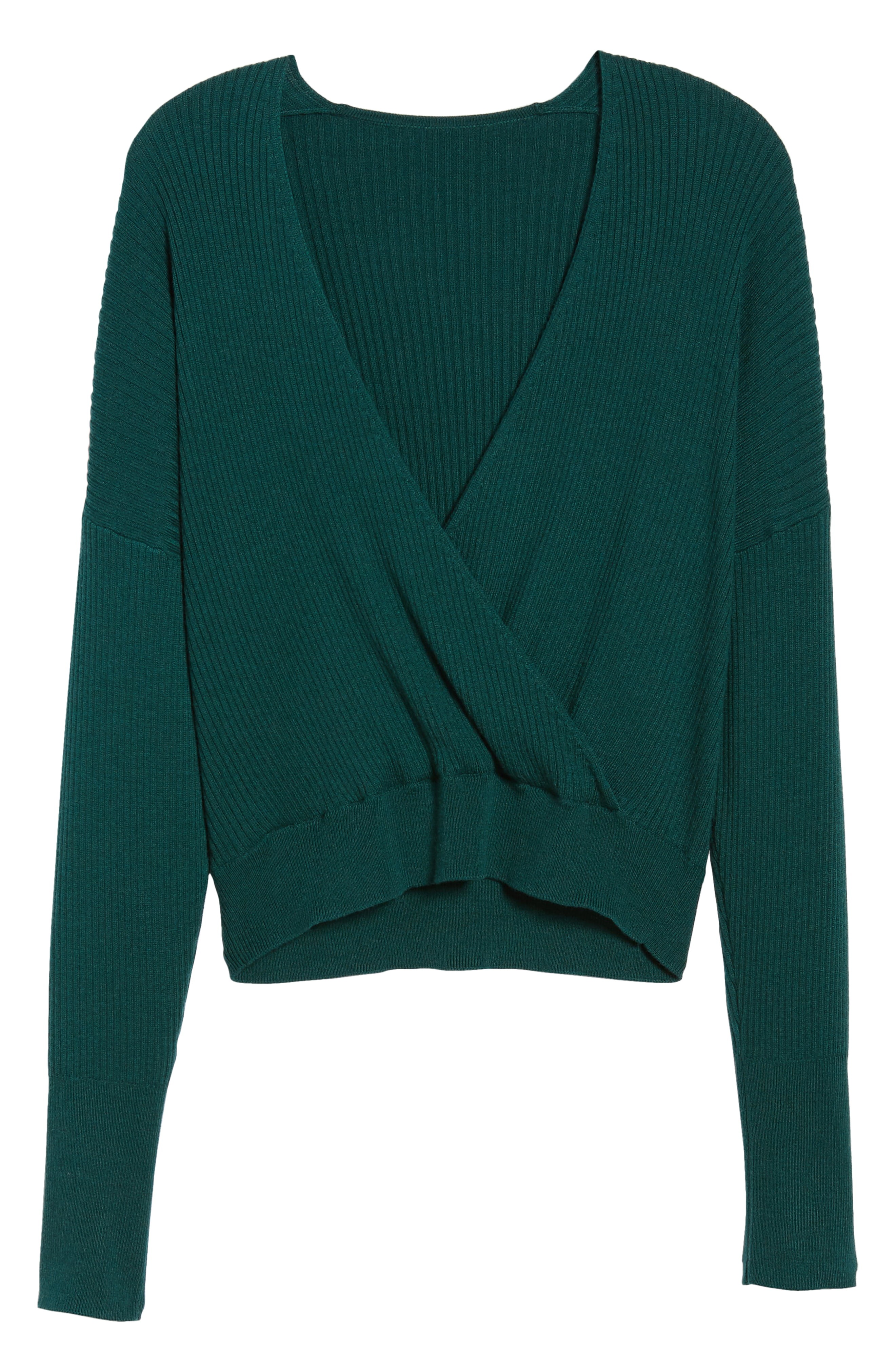 Leith Rib Wrap Sweater | Nordstrom