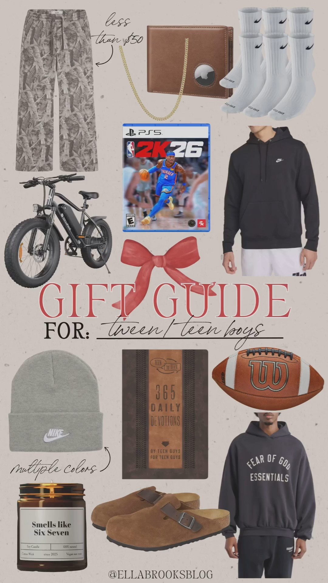 Gift guide for the tween/ teen boy!

Gifts for boys, gifts for teens, Amazon gifts, electric bike, boys gift guide

#LTKHoliday #LTKKids #LTKGiftGuide