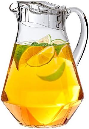 Amazing Abby - Sparkly - Acrylic Pitcher (68 oz), Clear Plastic Water Pitcher with Lid, Fridge Jug,  | Amazon (US)