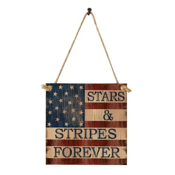 Rdeuod Patriotic Decorations For The Home, 1PC Wooden Pendant Independence Day Decorations 4th of... | Walmart (US)