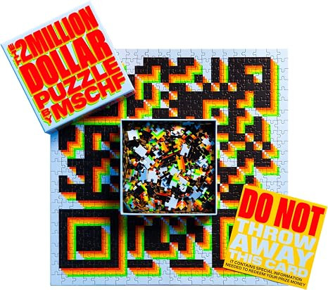 The Two Million Dollar Puzzle by MSCHF - 500 Piece Jigsaw Puzzle for Adults, Last Day to Redeem 2... | Amazon (US)