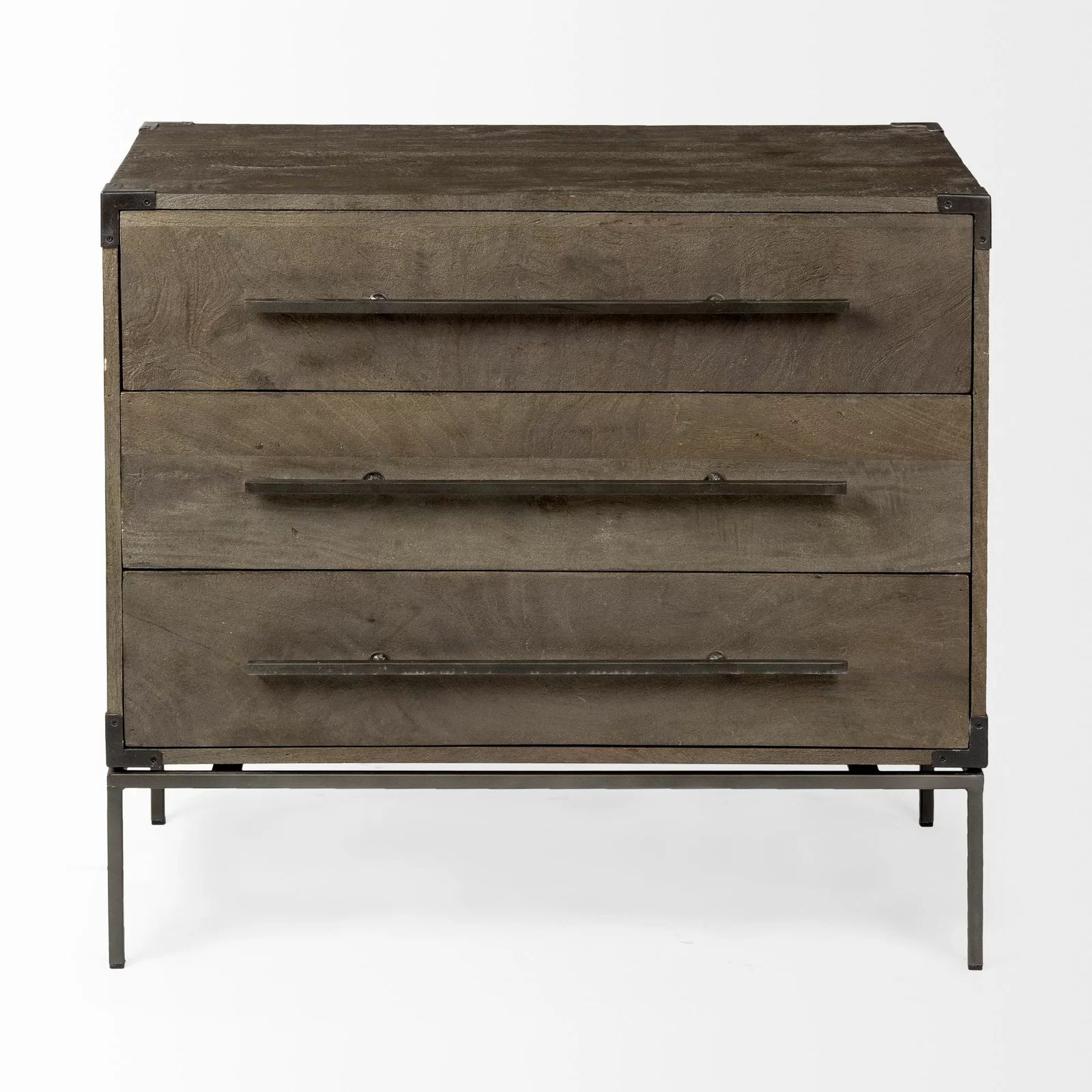 Theodore 3 Drawer 34" W Solid Wood Dresser | Wayfair North America