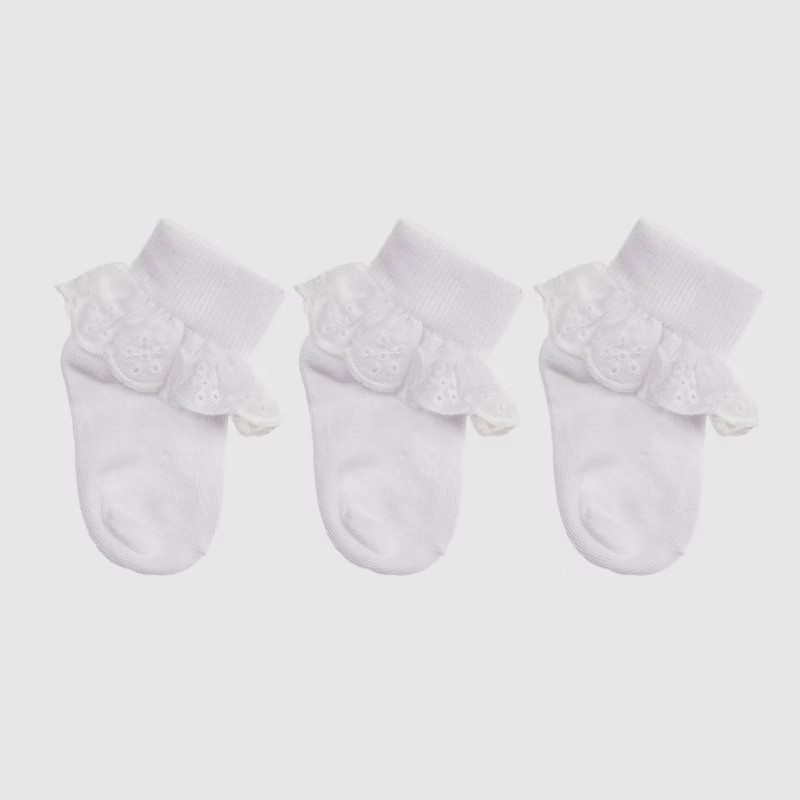 Baby Girls' Dress Socks - Cat & Jack™ White | Target