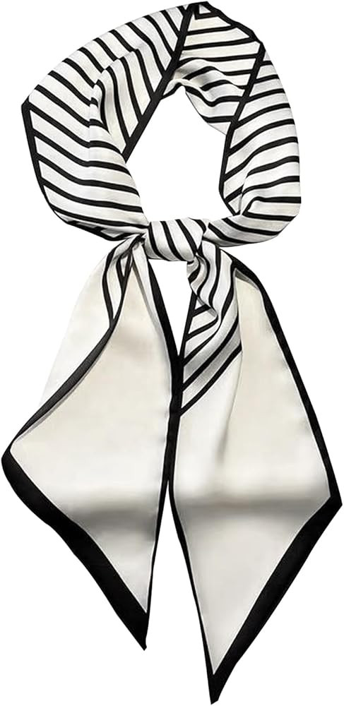 Head Scarf Hair Neck Scarves For Women Purse Bag Scarfs For Handbags Silky Long Thin Satin Headsc... | Amazon (US)