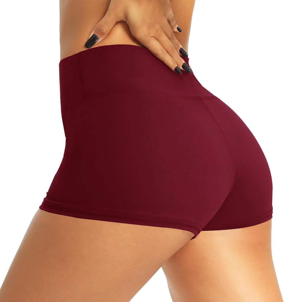 QGGQDD Workout Biker Shorts for Women - 3"/5"/8" High Waisted Tummy Control Spandex Booty Shorts ... | Amazon (US)