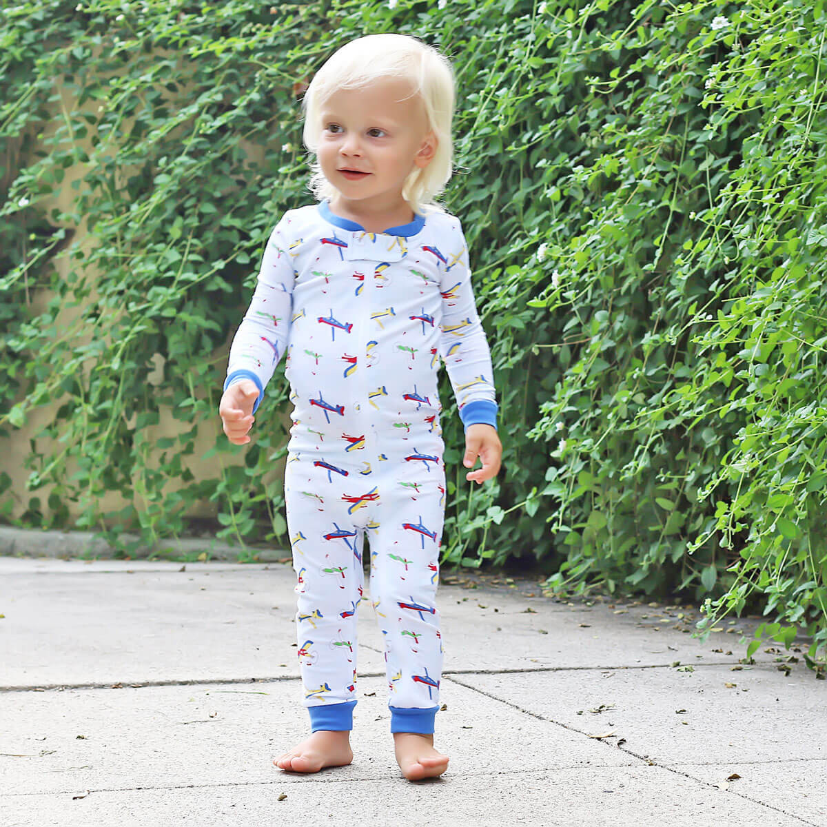 Flying Airplanes Zip Sleeper | Classic Whimsy