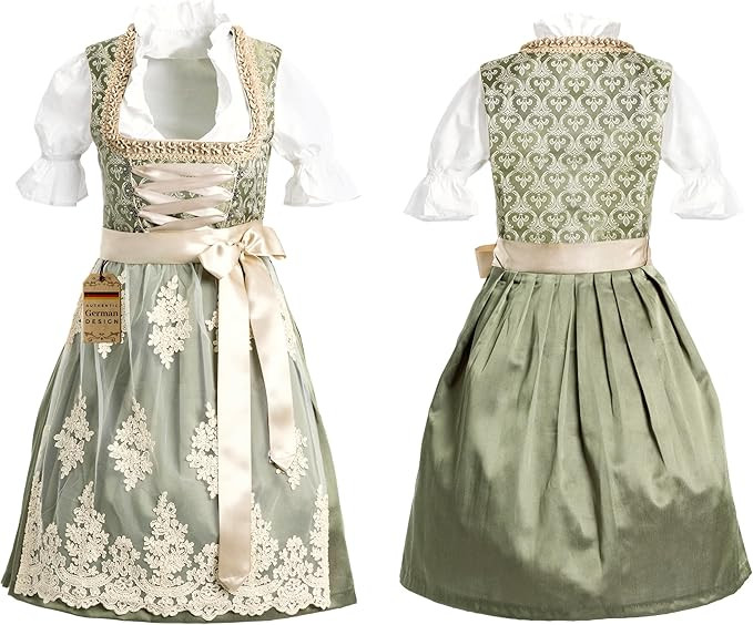 Dirndl Dresses Women Traditional German Oktoberfest Costumes Women - Authentic Dirndl | Amazon (US)