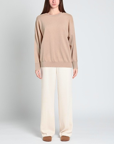 BRUNELLO CUCINELLI  | Beige Women‘s Cashmere Blend  | YOOX | YOOX (US)