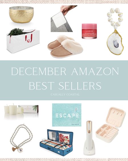 December best sellers from Amazon across all Casually Coastal channels!
-
coastal decor, candles, napkin rings, tablescape, travel jewelry box, wine opener, gifts for her, hostess gifts, tree bag, decorative beads, oyster beads, rug pads, lip mask, winter slippers, women's slippers

#LTKhome #LTKbeauty #LTKFind