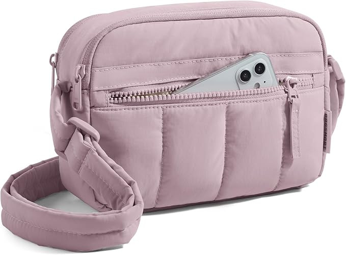 BAGSMART Cross Body Purse, Mini Crossbody Bags for Women Travel Purse, Puffy Shoulder Handbag Wal... | Amazon (US)
