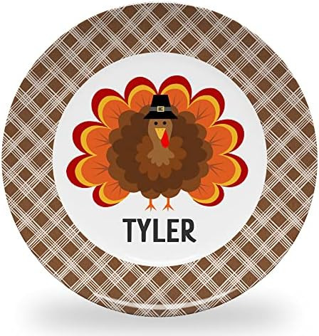 Tiny Expressions - Personalized Holiday Plates for Kids with Customized Name | BPA Free | Dishwas... | Amazon (US)