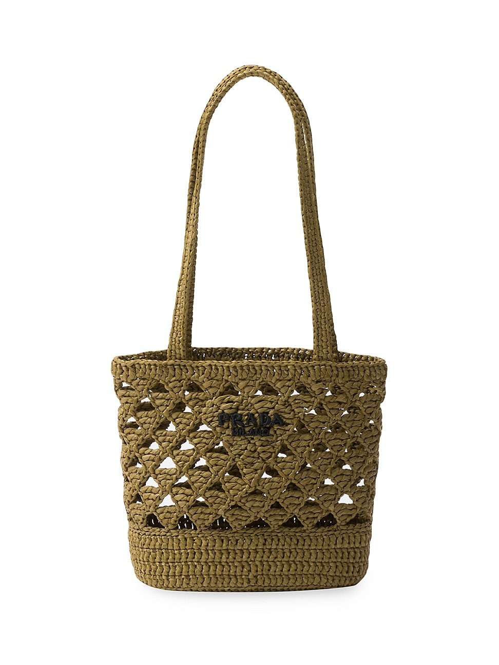 Women's Small Woven Fabric Crochet Shoulder Bag - Green | Saks Fifth Avenue