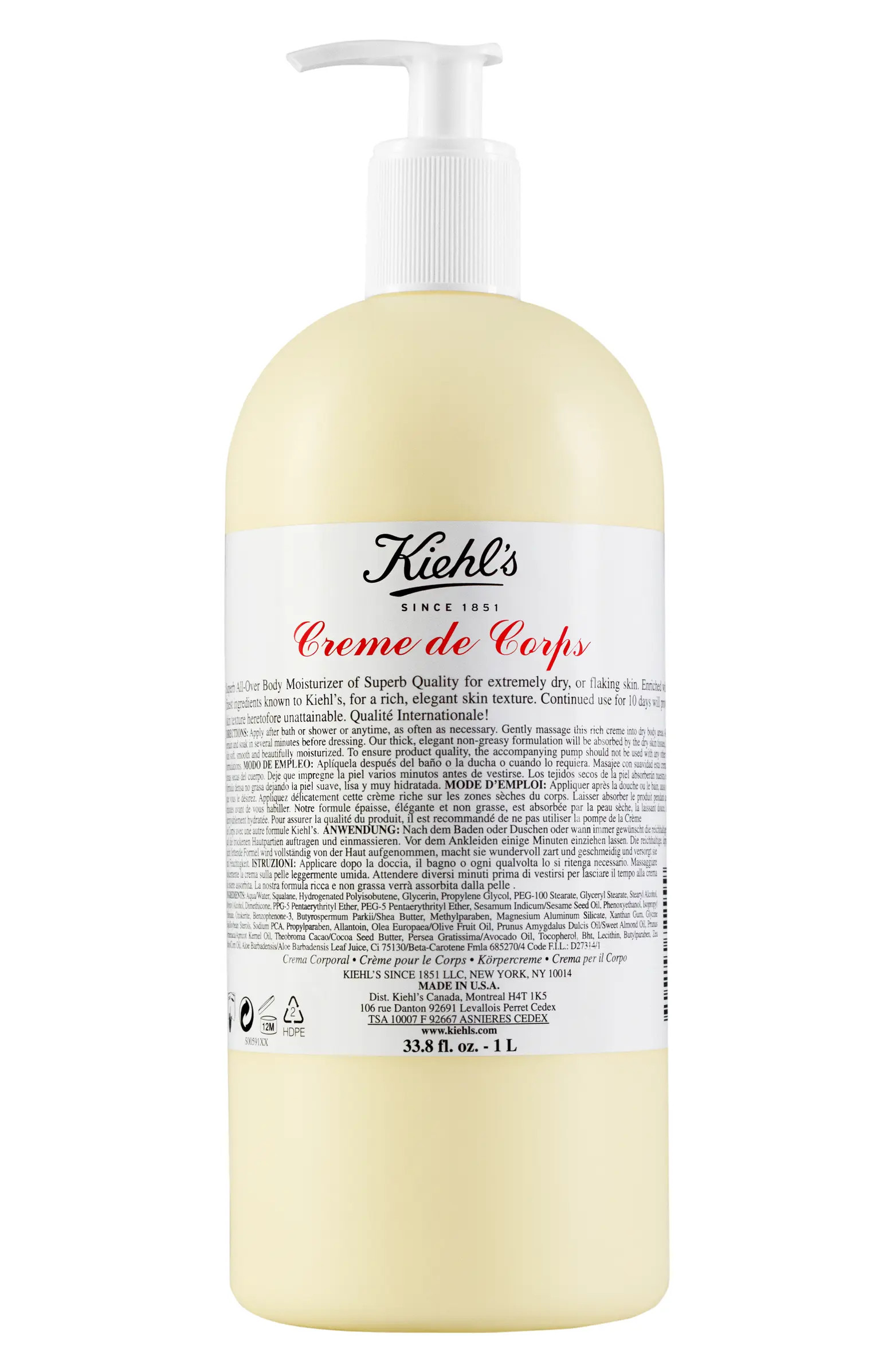 Jumbo Creme de Corps Bottle with Pump | Nordstrom