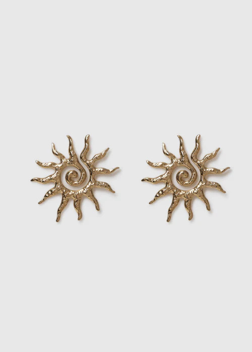 SUN EARRINGS - GOLD PLATED | WAT The Brand