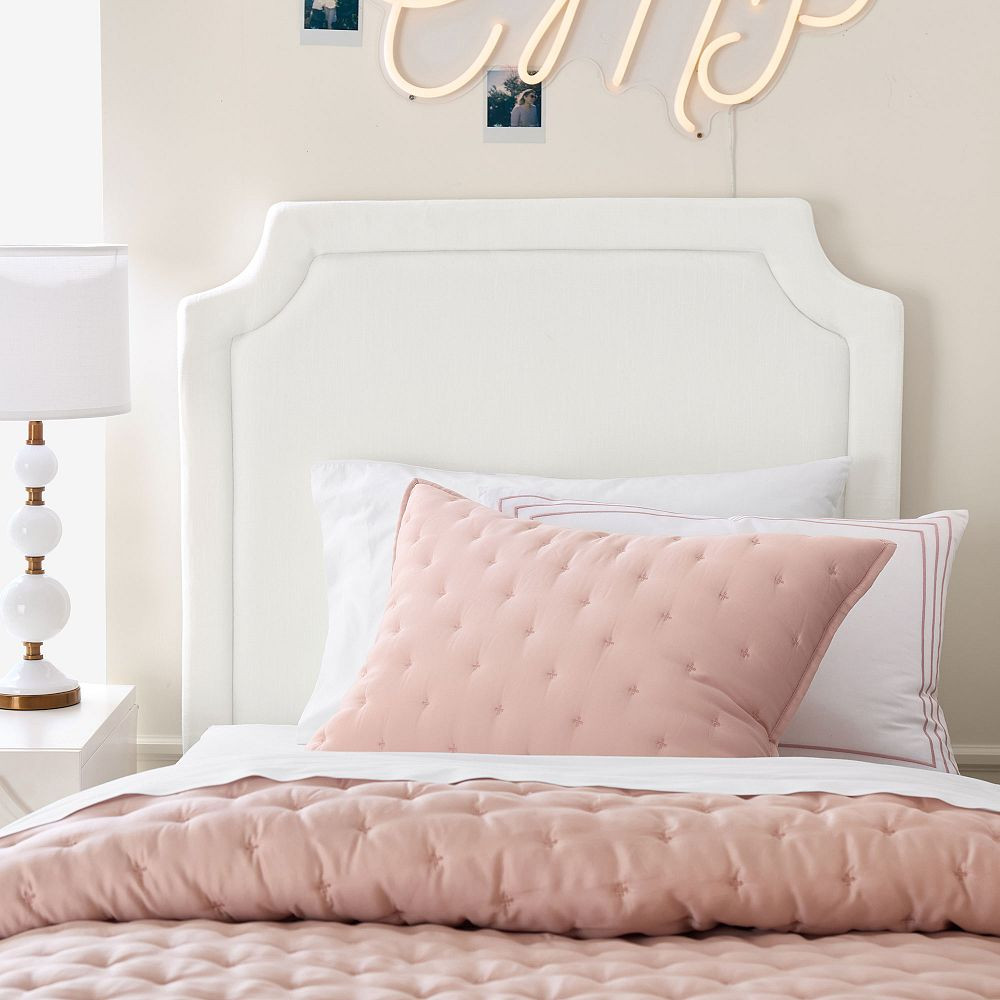 Smart Auburn Tufted No Nails Dorm Headboard | Pottery Barn Teen