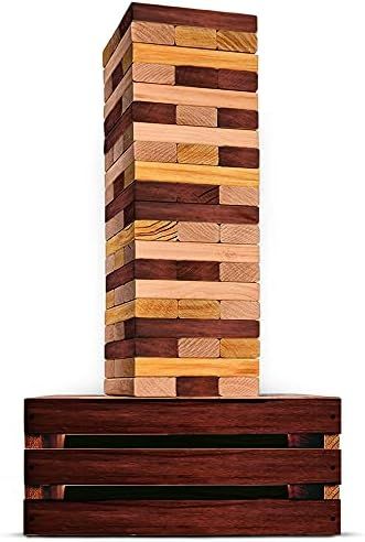 SWOOC Games - Reclaimed Giant Tower Game | 60 Large Blocks | Storage Crate / Outdoor Game Table |... | Amazon (US)