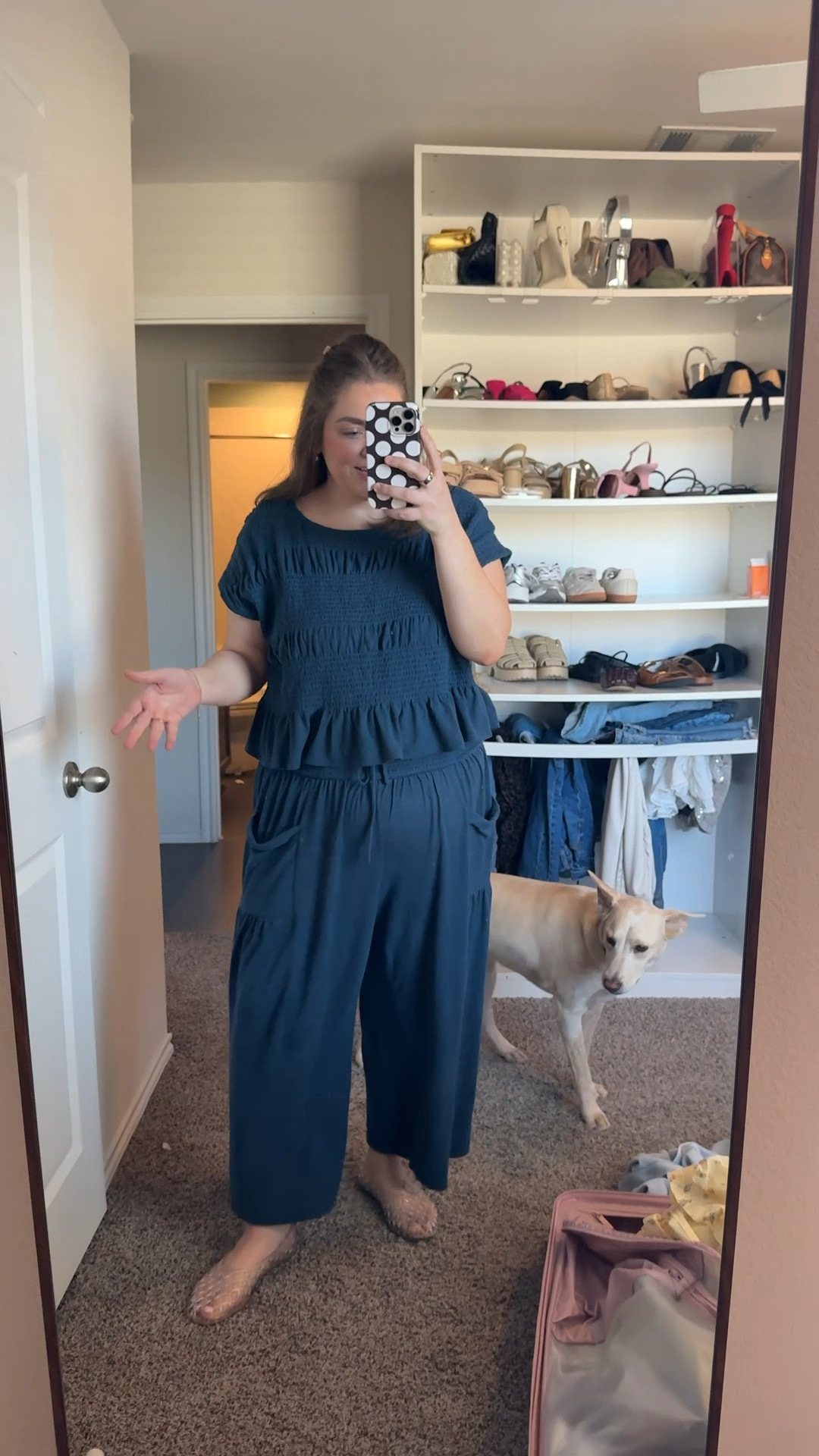 Free people set that I’m loving for spring wearing a large as a size 16 