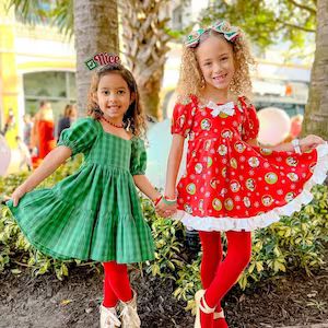 Disney Christmas Girls Toddler Dress Mickey Minnie Christmas - Etsy | Etsy (US)