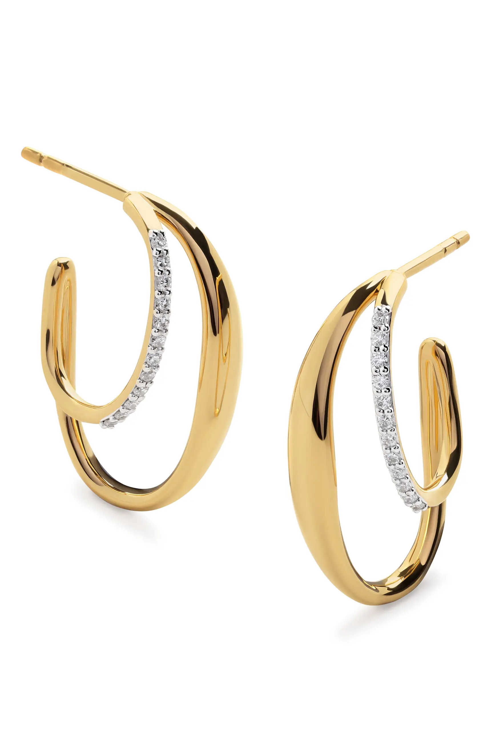 Medium Nura Wrap Hoop Earrings | Nordstrom