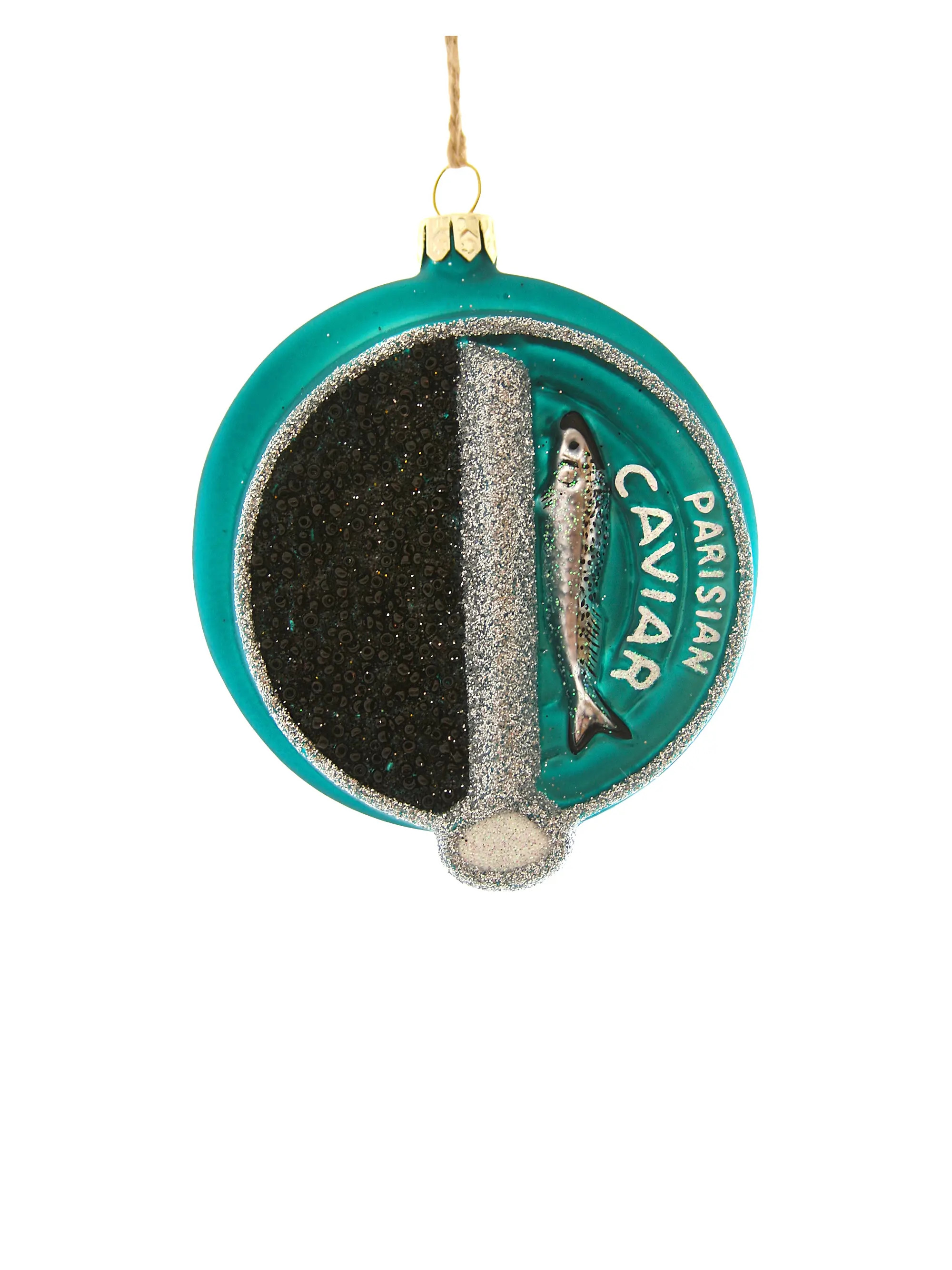 Caviar-Green Can Ornament | Saks Fifth Avenue