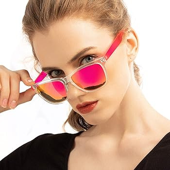 COLOSSEIN Womens Sunglasses UV400 Mirrored Lens, Fit for Outdoor, Vacation, Driving | Amazon (US)