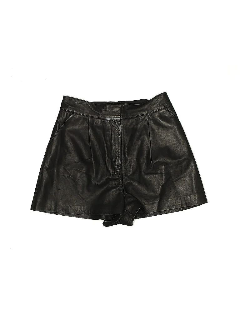 Rachel Zoe Leather Shorts: Black Bottoms - Size 10 | ThredUp