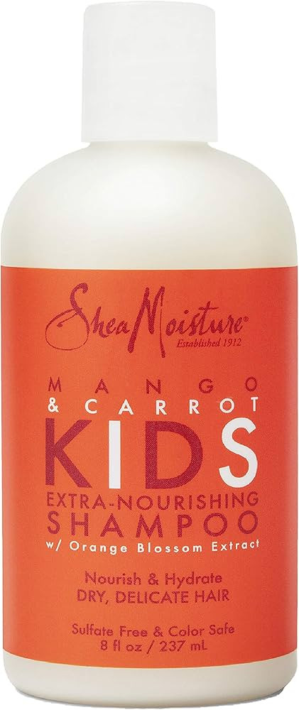 SheaMoisture Extra-Nourishing Shampoo hair care for Kids Mango Carrot with Shea Butter 8 oz | Amazon (US)