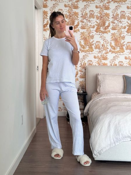 Lake pajamas I recently purchased! Wearing a size medium! I will likely wear these to lounge at home in or a WFH comfy outfit.

#LTKU #LTKworkwear #LTKhome