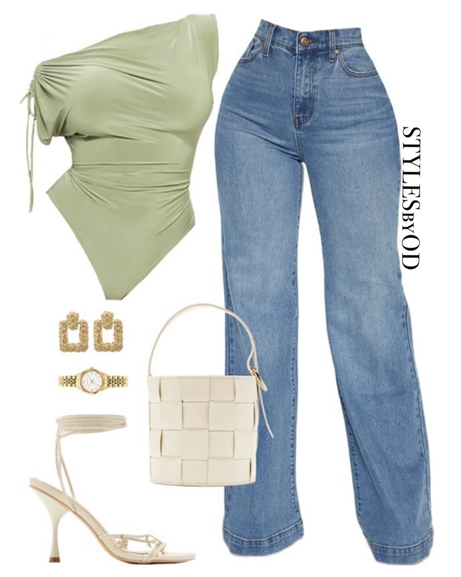 The perfect sage & denim combo🍸🫐

Finding the perfect balance between architectural draping and casual denim is my favorite way to transition into the warmer months🫶🏼 This look is a masterclass in using soft, muted tones to create an "It Girl" aesthetic that feels both fresh and sophisticated! 

#LTKsummer #LTKfashion #LTKstyletip casual chic outfit inspo, summer outfits, date night outfits, workwear

#LTKdatenight #LTKworkwear #LTKsale