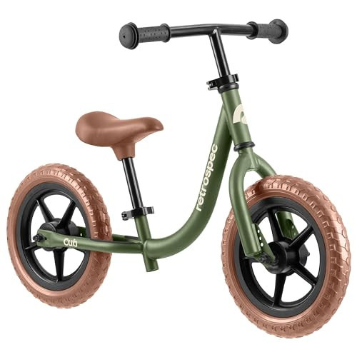 Retrospec Cub 2 Toddler 12" Balance Bike, 18 Months - 3 Years Old, No Pedal Beginner Kids Bicycle for Girls & Boys, Flat-Free Tires, Adjustable Seat, & Durable Frame | Amazon (US)