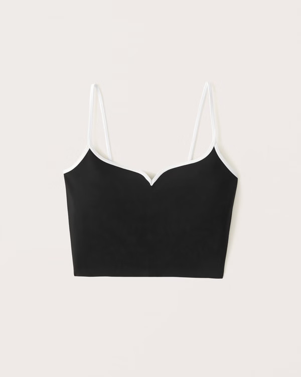 Women's Ponte Sweetheart Top | Women's | Abercrombie.com | Abercrombie & Fitch (US)