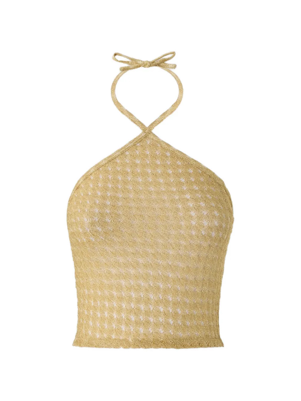 Missoni crochet halterneck top - Neutrals | Farfetch Global