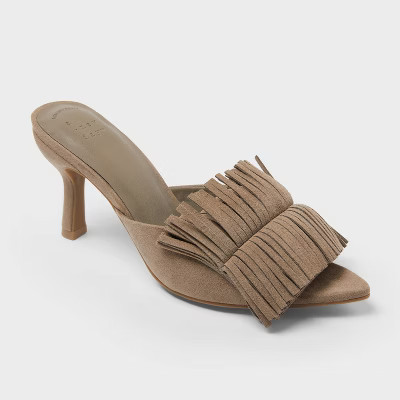 Women’s Lyra Heels with Memory Foam Insole – A New Day™ Taupe | Target