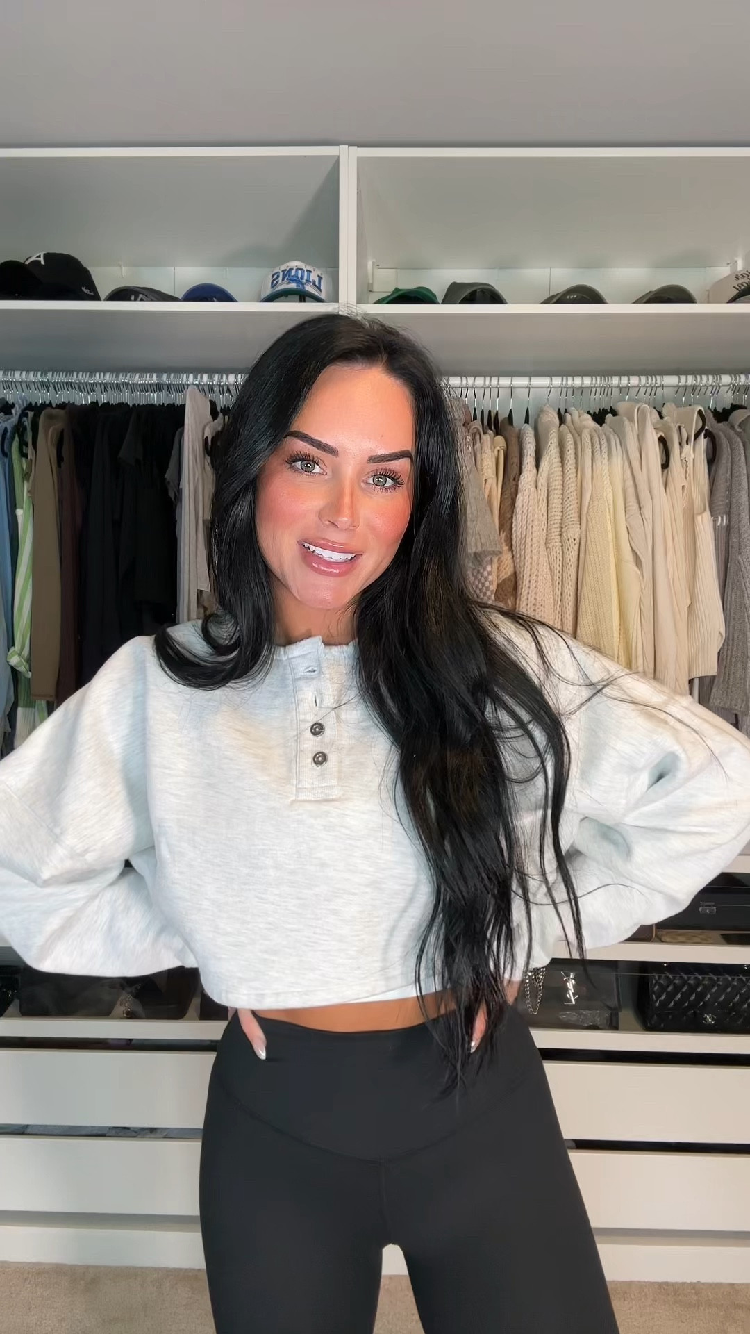 Such a cute basic top! 

My sizing 5’7, 145lbs, 32dd
Im wearing a size s/m in both 

#LTKStyleTip #LTKWatchNow #LTKU