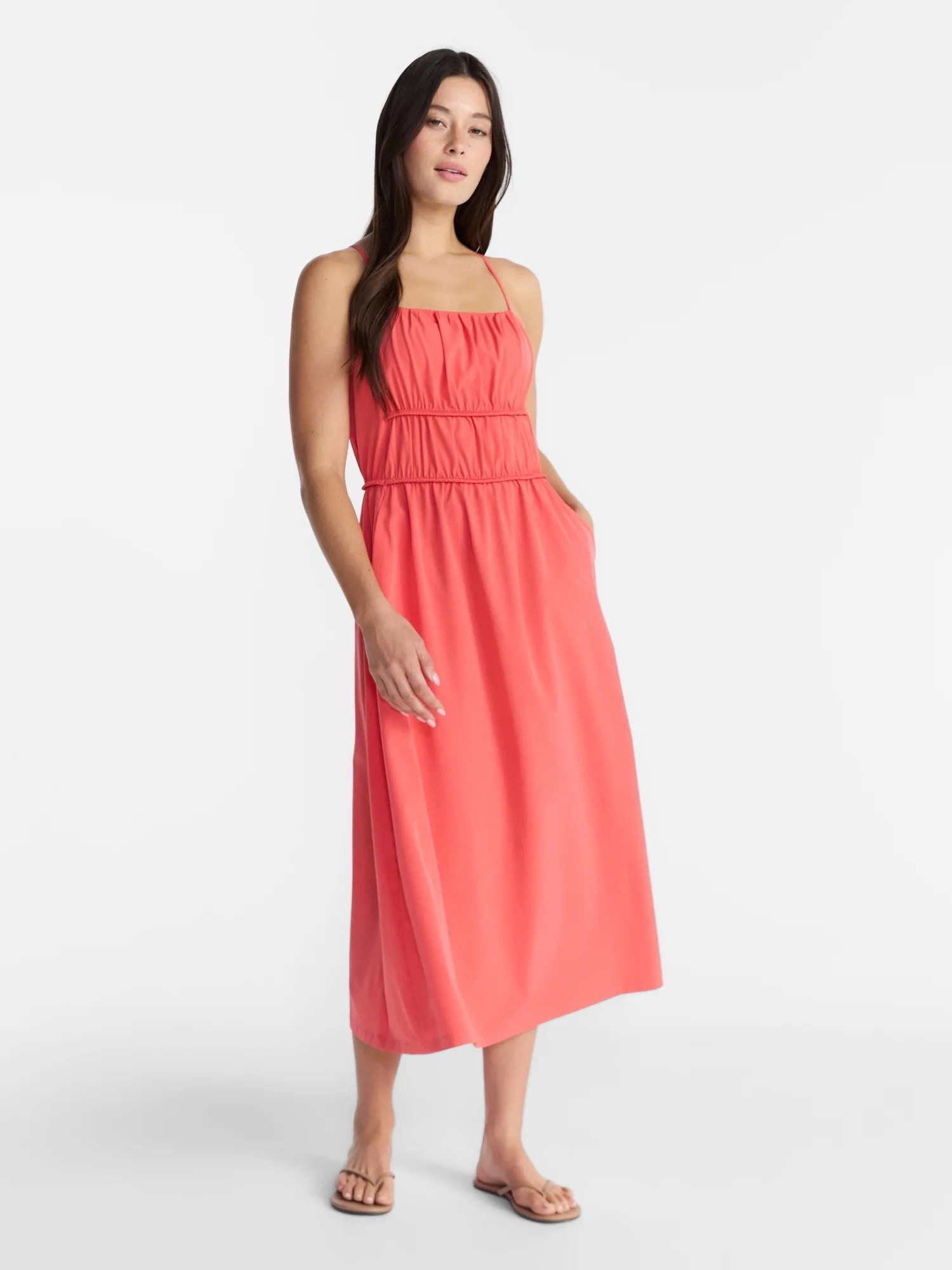 Avia Women's and Women's Plus FeatherStretch Sleeveless Maxi Dress, Sizes XS-4X | Walmart (US)