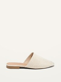 Metallic-Textile Mule Flats for Women | Old Navy (US)