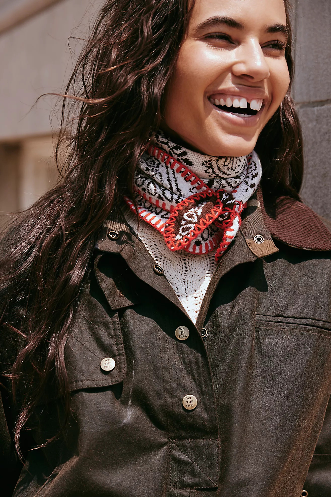 Carmen Knitted Triangle Bandana | Free People (Global - UK&FR Excluded)
