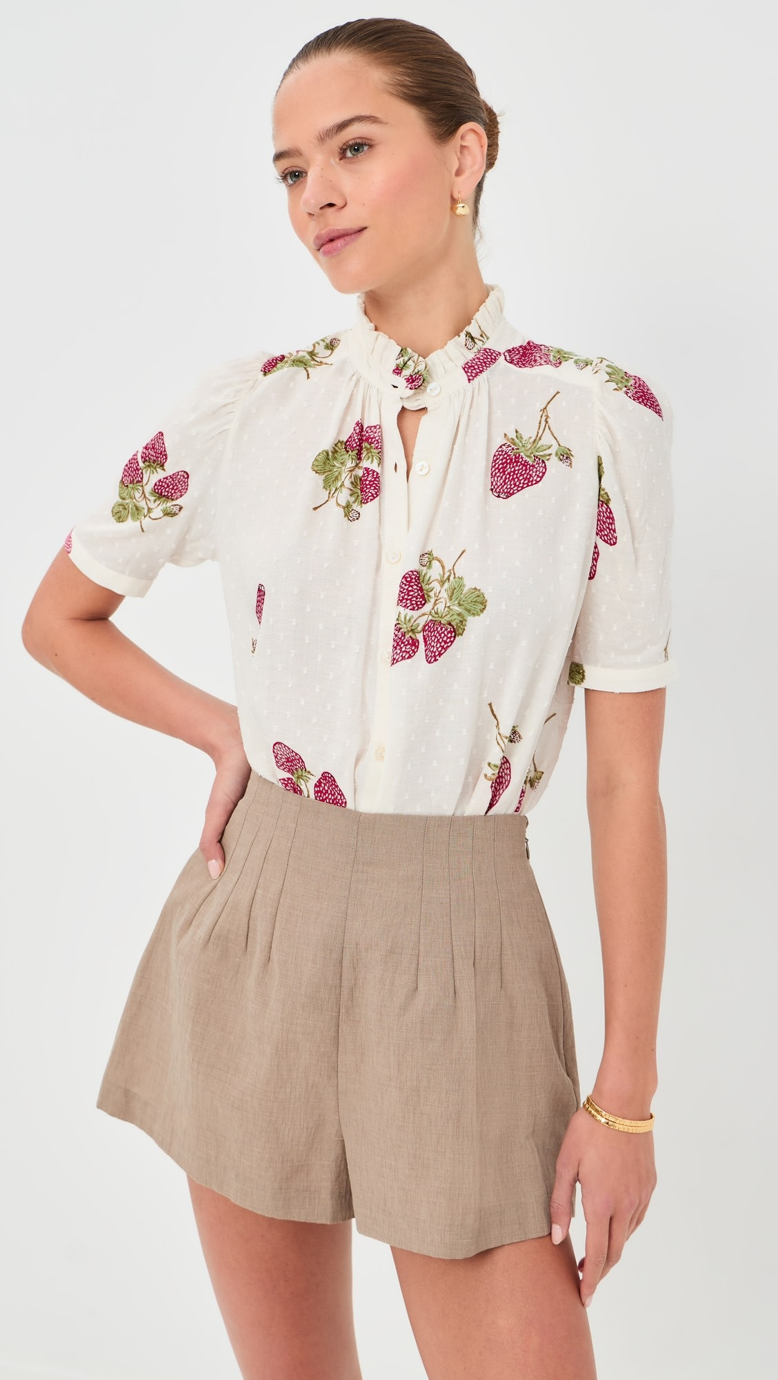 Winnie Strawberry Dot Shirt | Shopbop