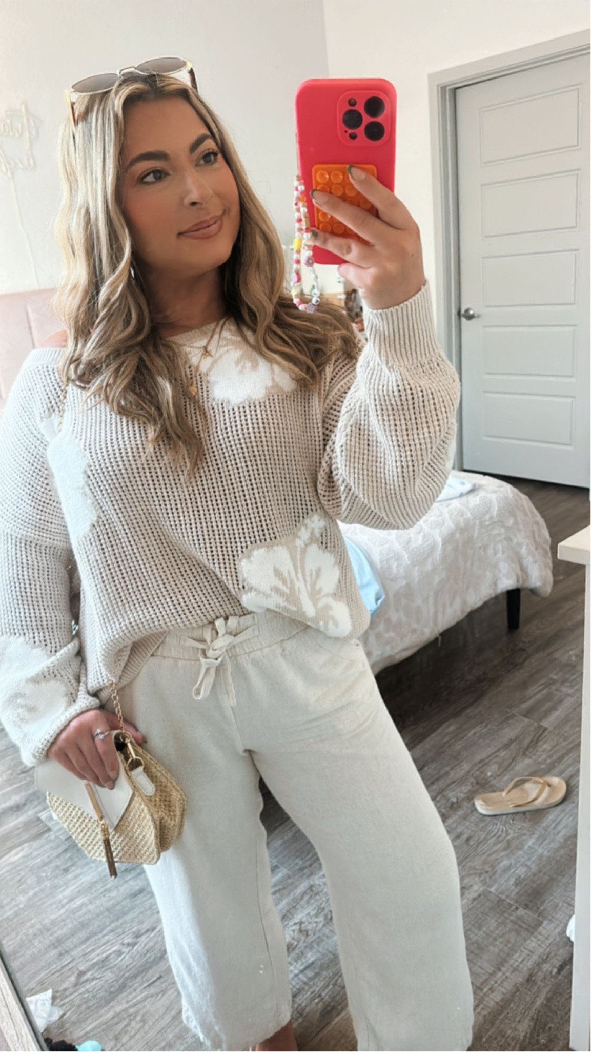 Get ready with me to watch fireworks at Disneys Polynesian Resort! Wearing my new crochet Hawaiian floral print sweater, linen pants, seashell necklace, and beachy Amazon purse! 🐚🥥🌴

#LTKtravel #LTKSeasonal #LTKsalealert